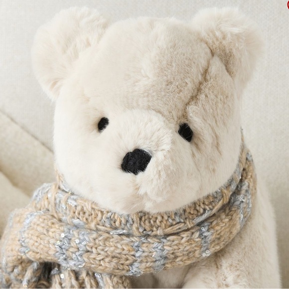 Plush White Bear with Scarf perfect condition - Picture 2 of 6
